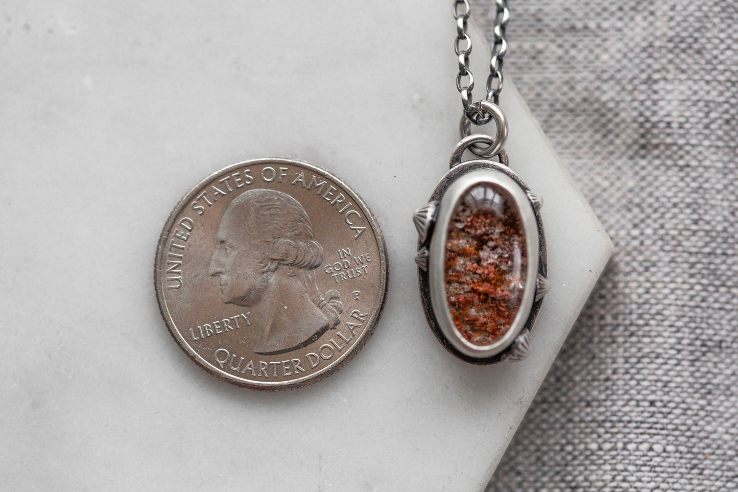 Small | Barnacled Tidal Pool Necklace | #14