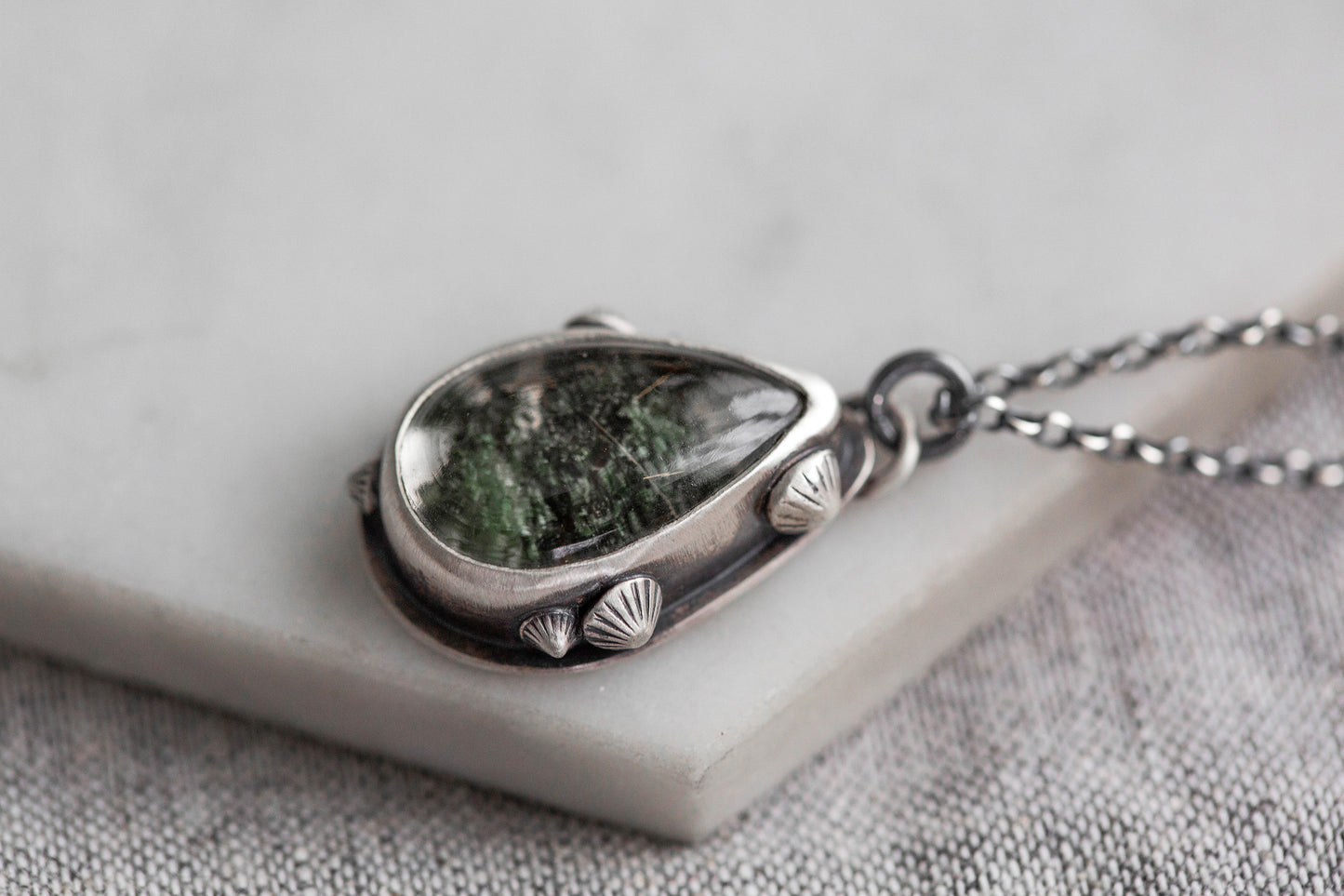 Small | Barnacled Tidal Pool Necklace | #15