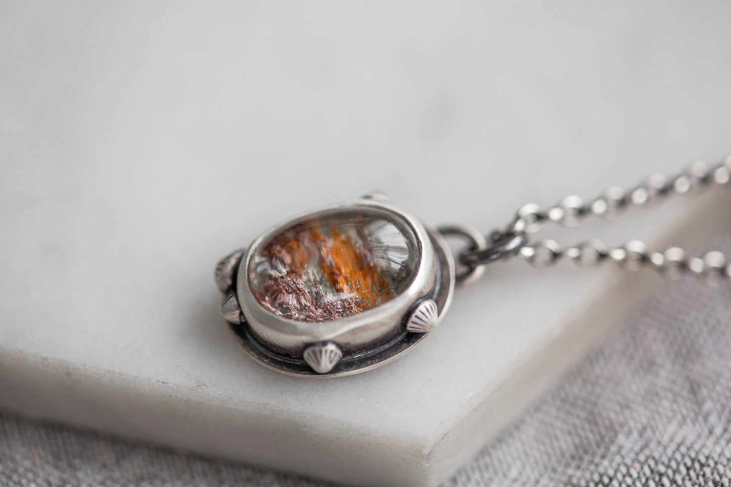 Small | Barnacled Tidal Pool Necklace | #16