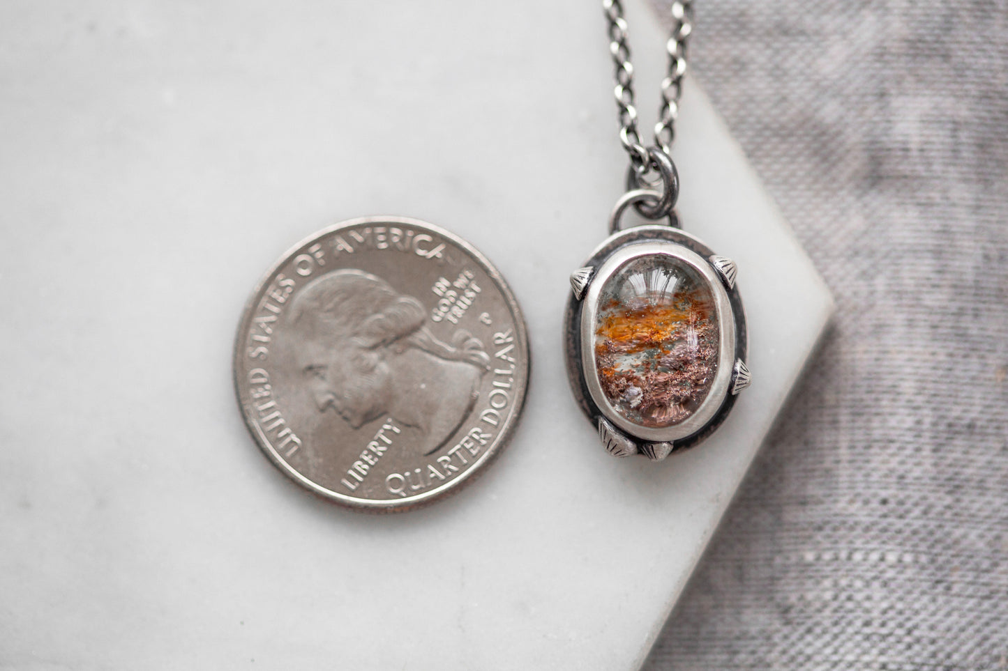Small | Barnacled Tidal Pool Necklace | #16