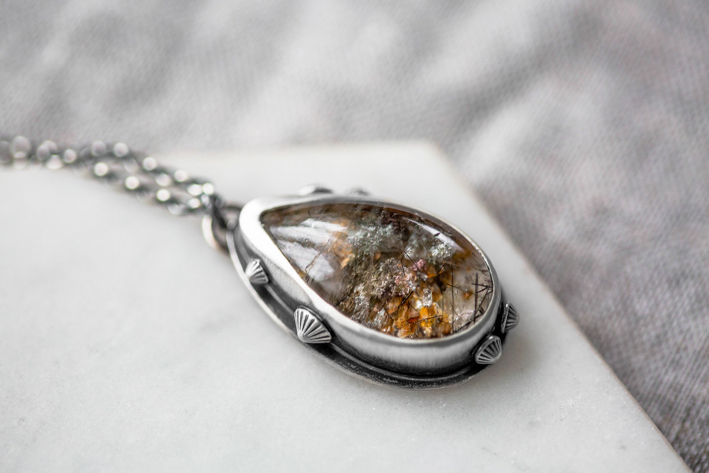 Medium | Barnacled Tidal Pool Necklace | #22