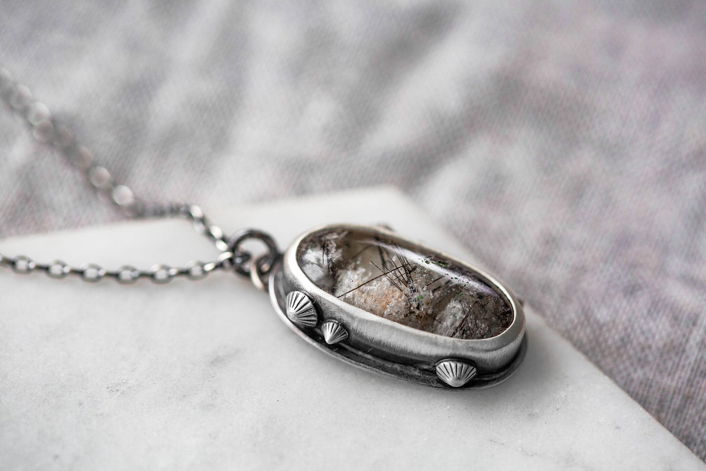 Small | Barnacled Tidal Pool Necklace | #31
