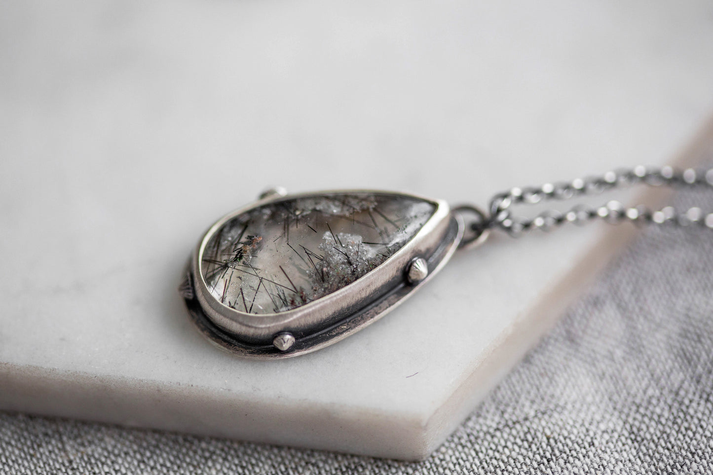 Small | Barnacled Tidal Pool Necklace | #37