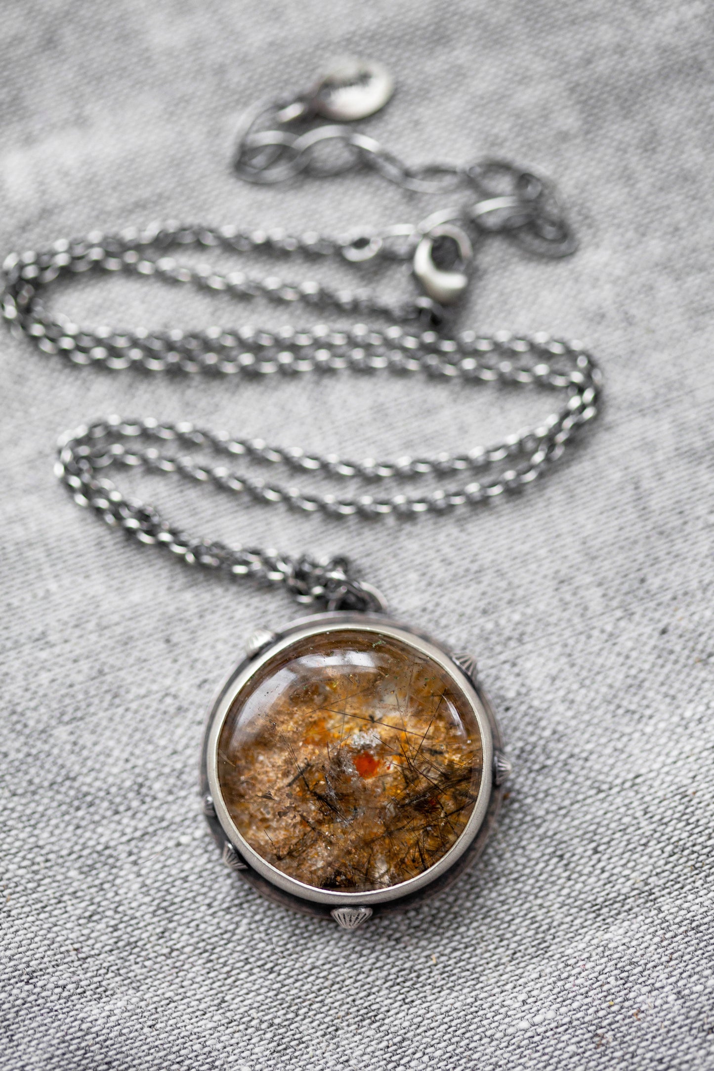 Large | Barnacled Tidal Pool Necklace | #38