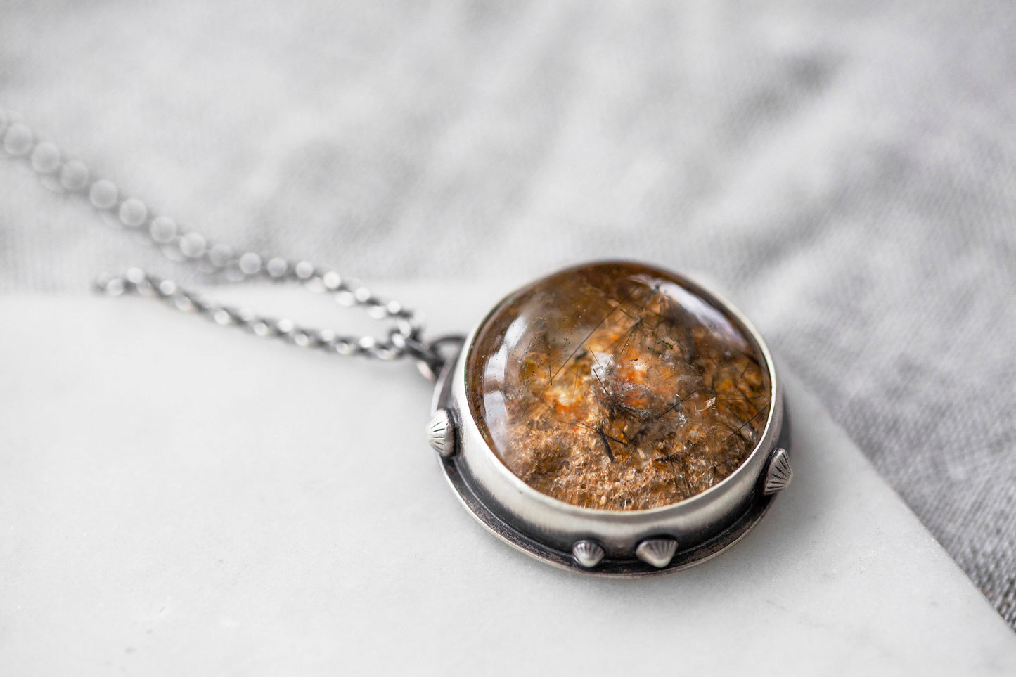 Large | Barnacled Tidal Pool Necklace | #38