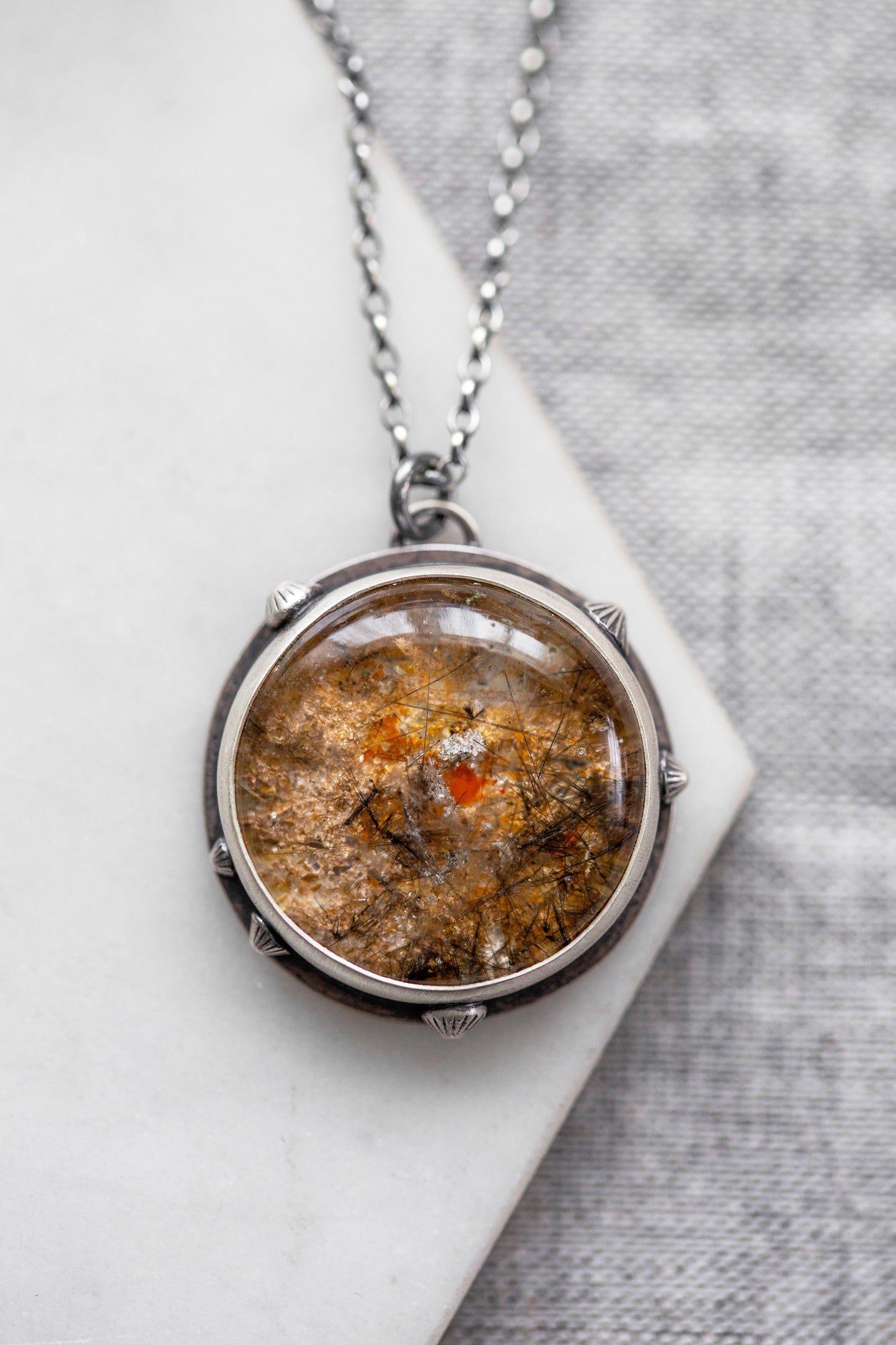Large | Barnacled Tidal Pool Necklace | #38