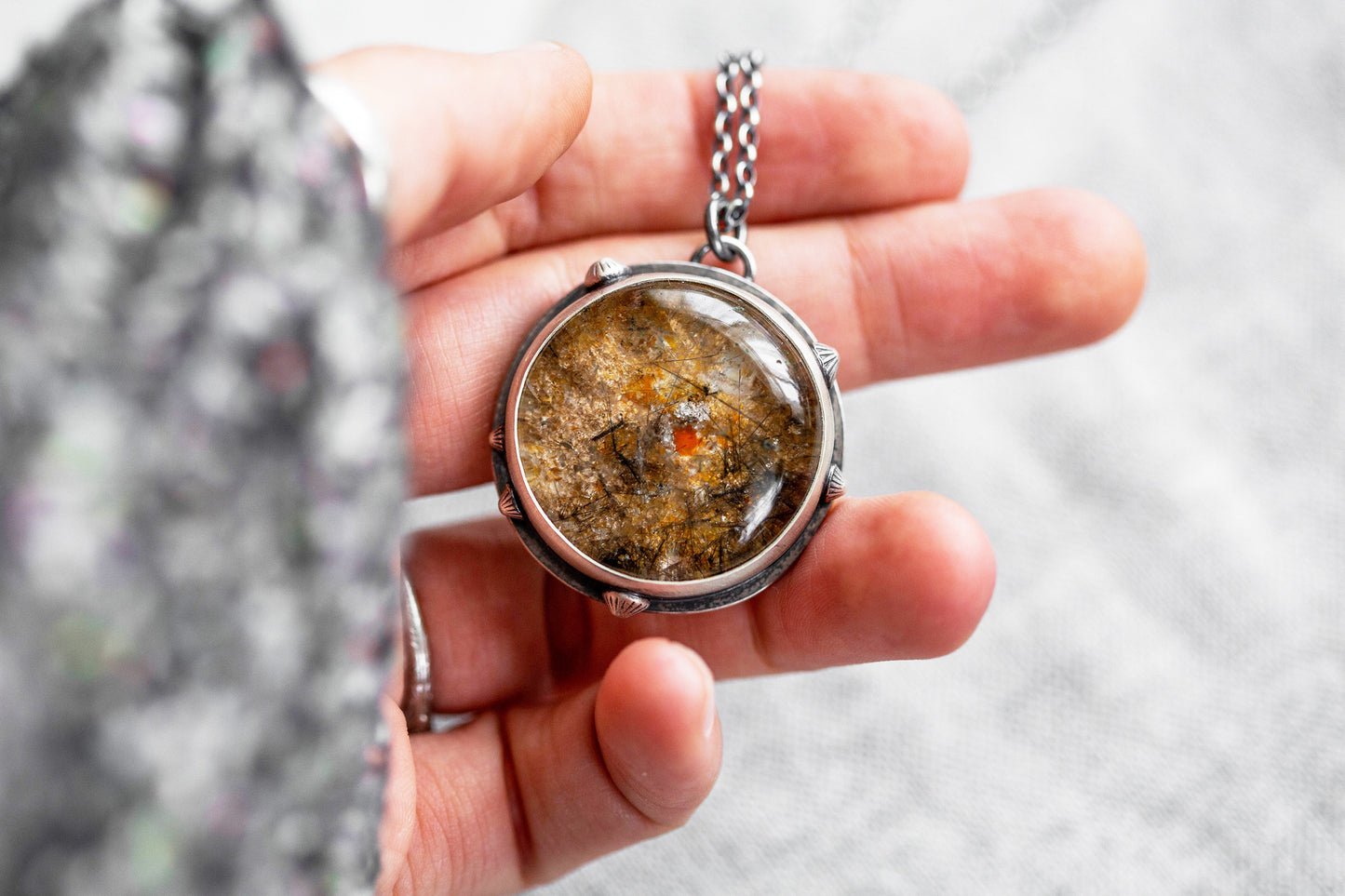 Large | Barnacled Tidal Pool Necklace | #38