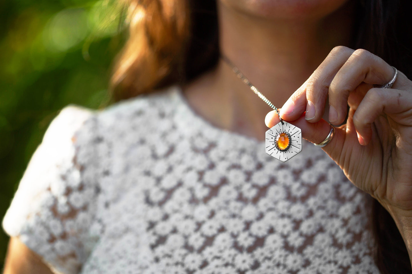 Honeybee Compass Necklace | #2