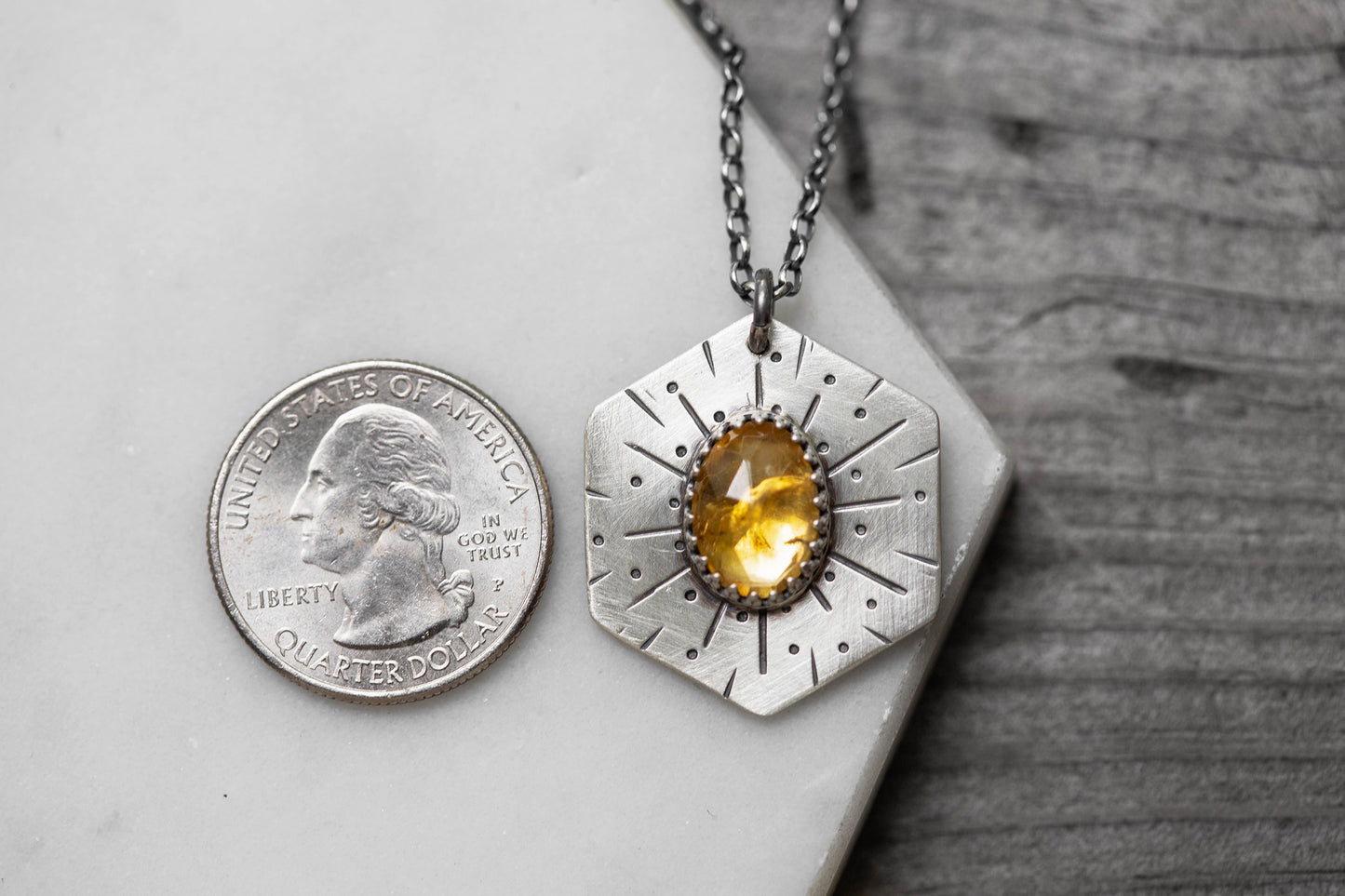 Honeybee Compass Necklace | #2