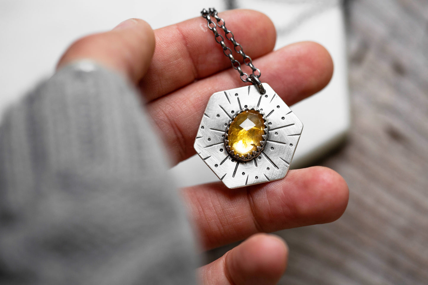 Honeybee Compass Necklace | #2