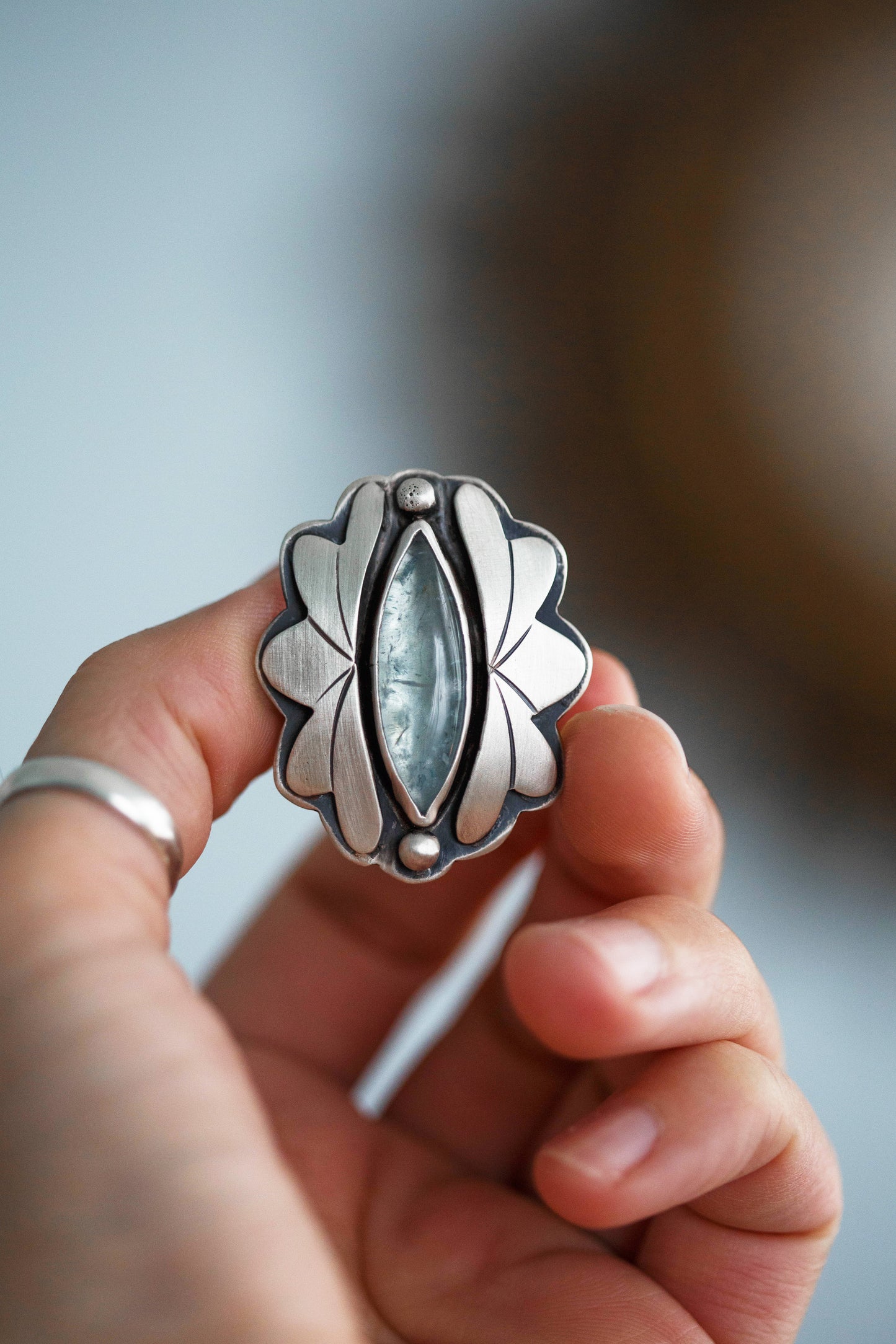 Size 7.75 | Amongst the Waves Ring | #8