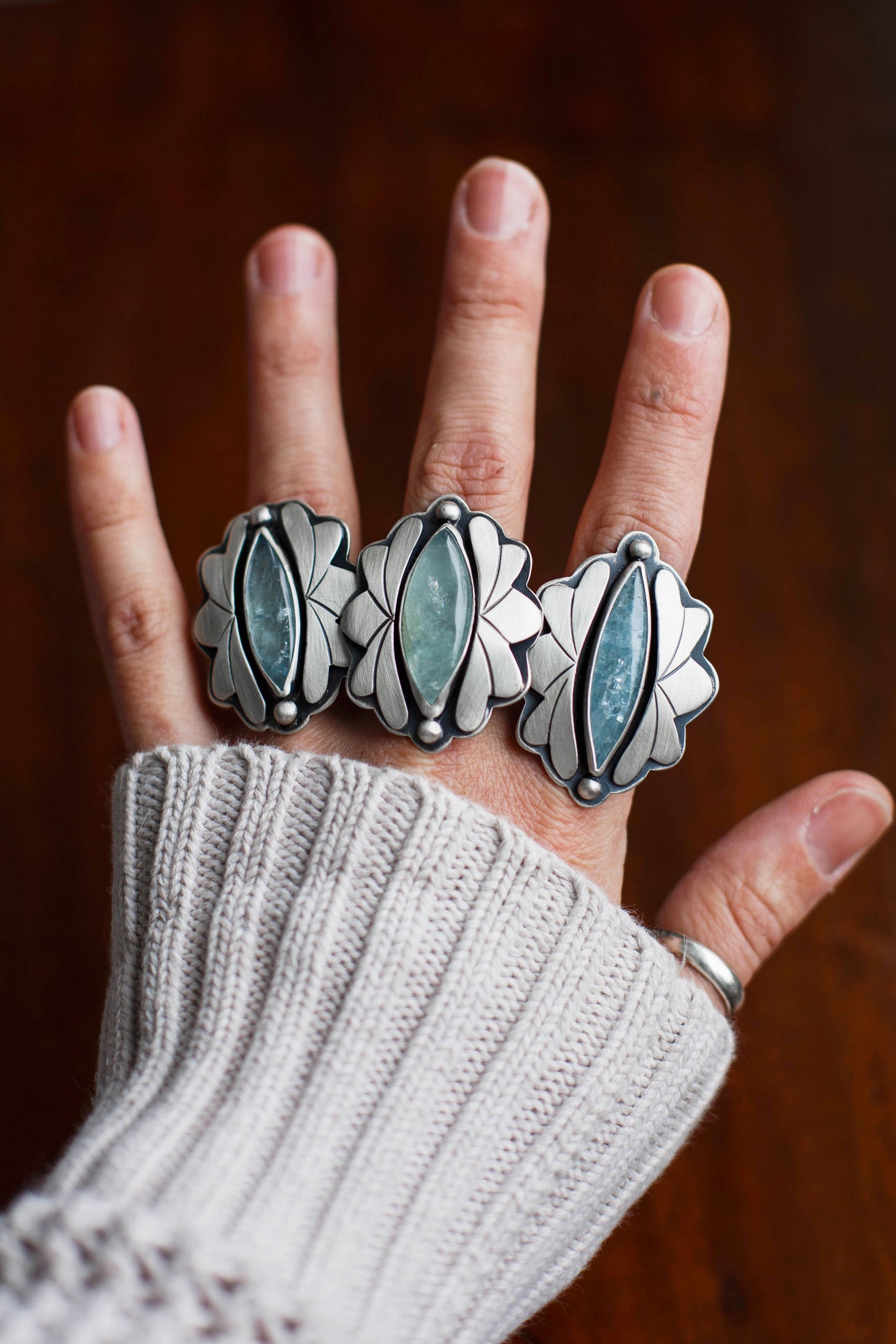 Size 10 | Amongst the Waves Ring | #9