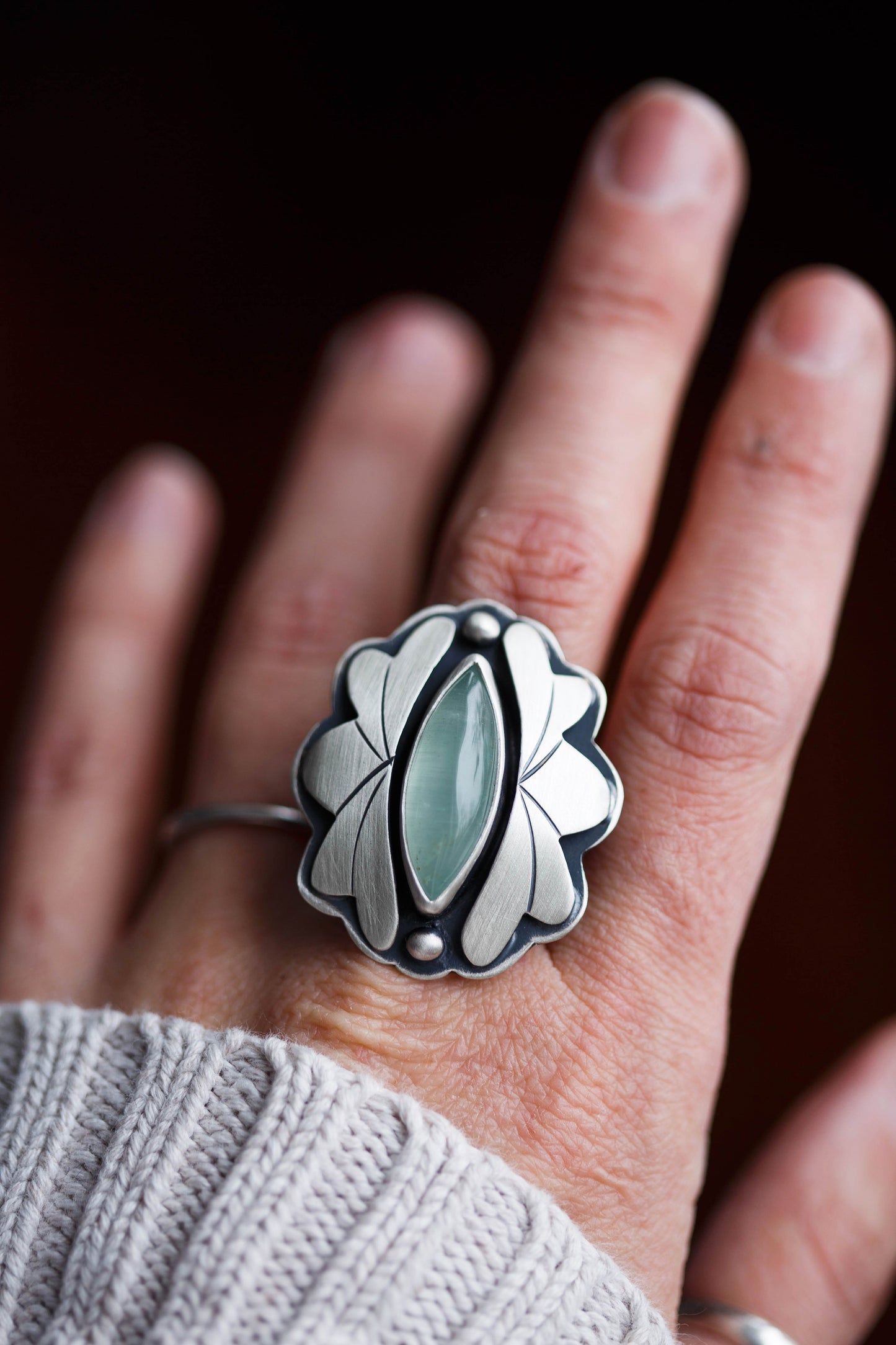 Size 8.5 | Amongst the Waves Ring | #2