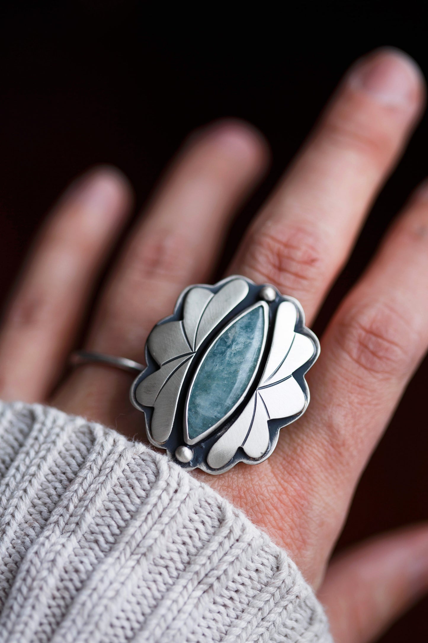 Size 10 | Amongst the Waves Ring | #5