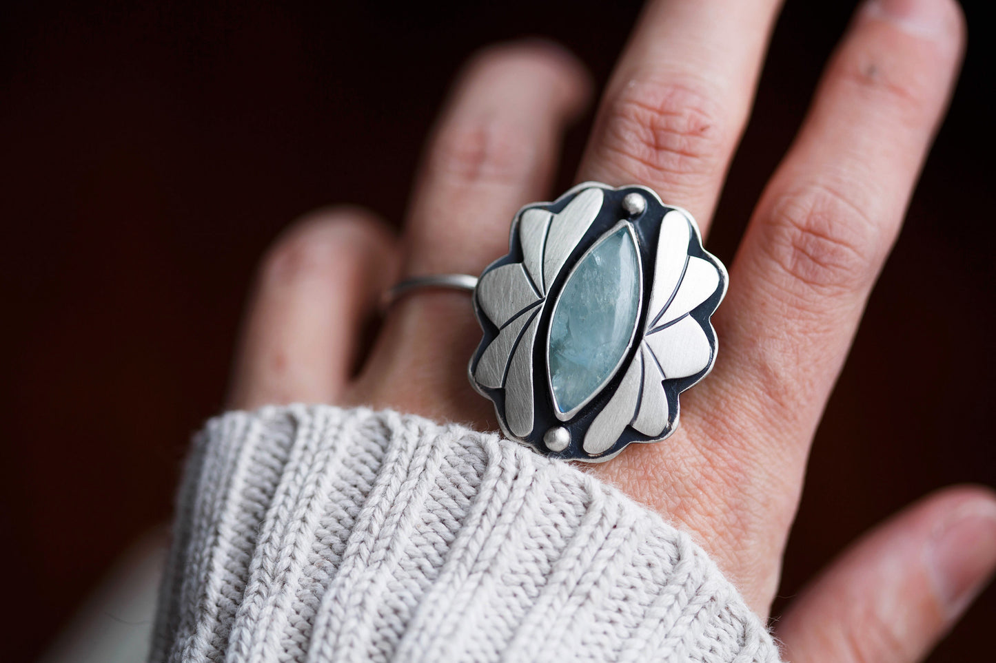 Size 9 | Amongst the Waves Ring | #6