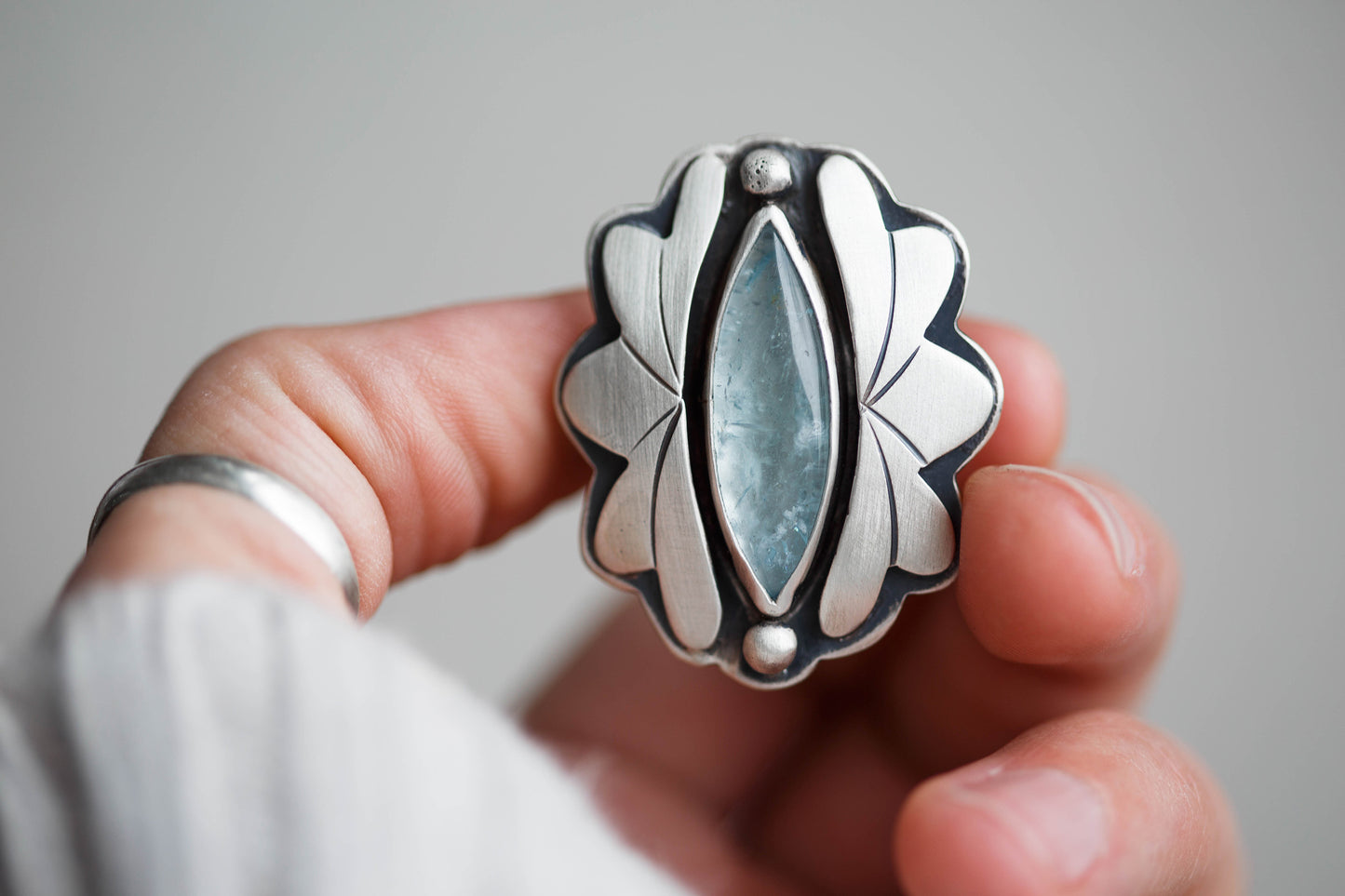 Size 7.75 | Amongst the Waves Ring | #8