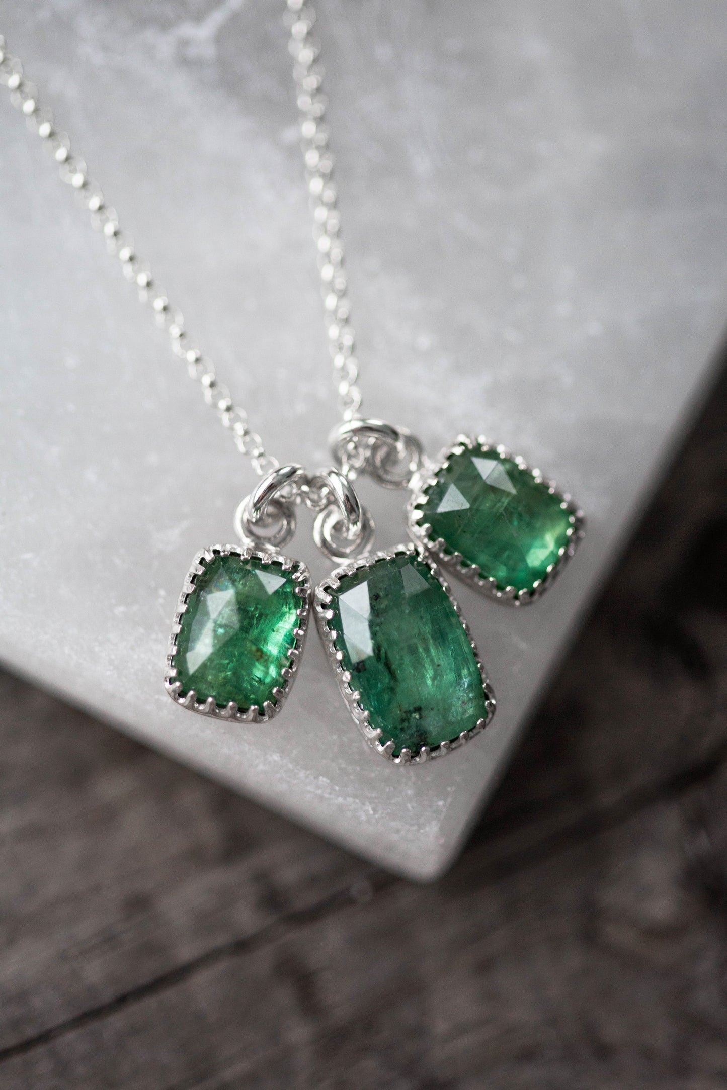 Kyanite Cluster Necklace | #36