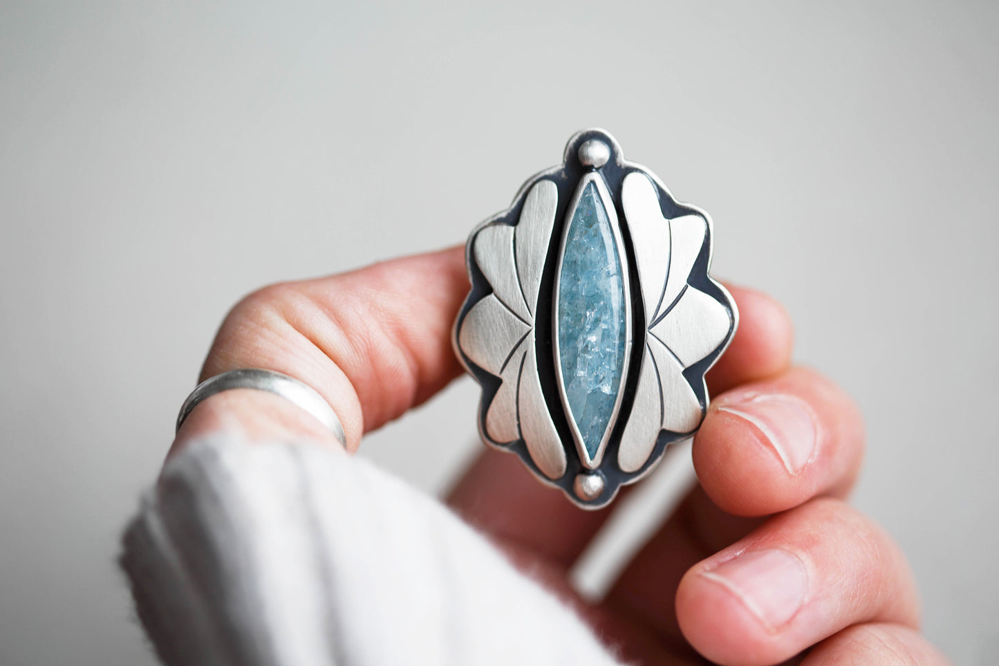 Size 9.5 | Amongst the Waves Ring | #10