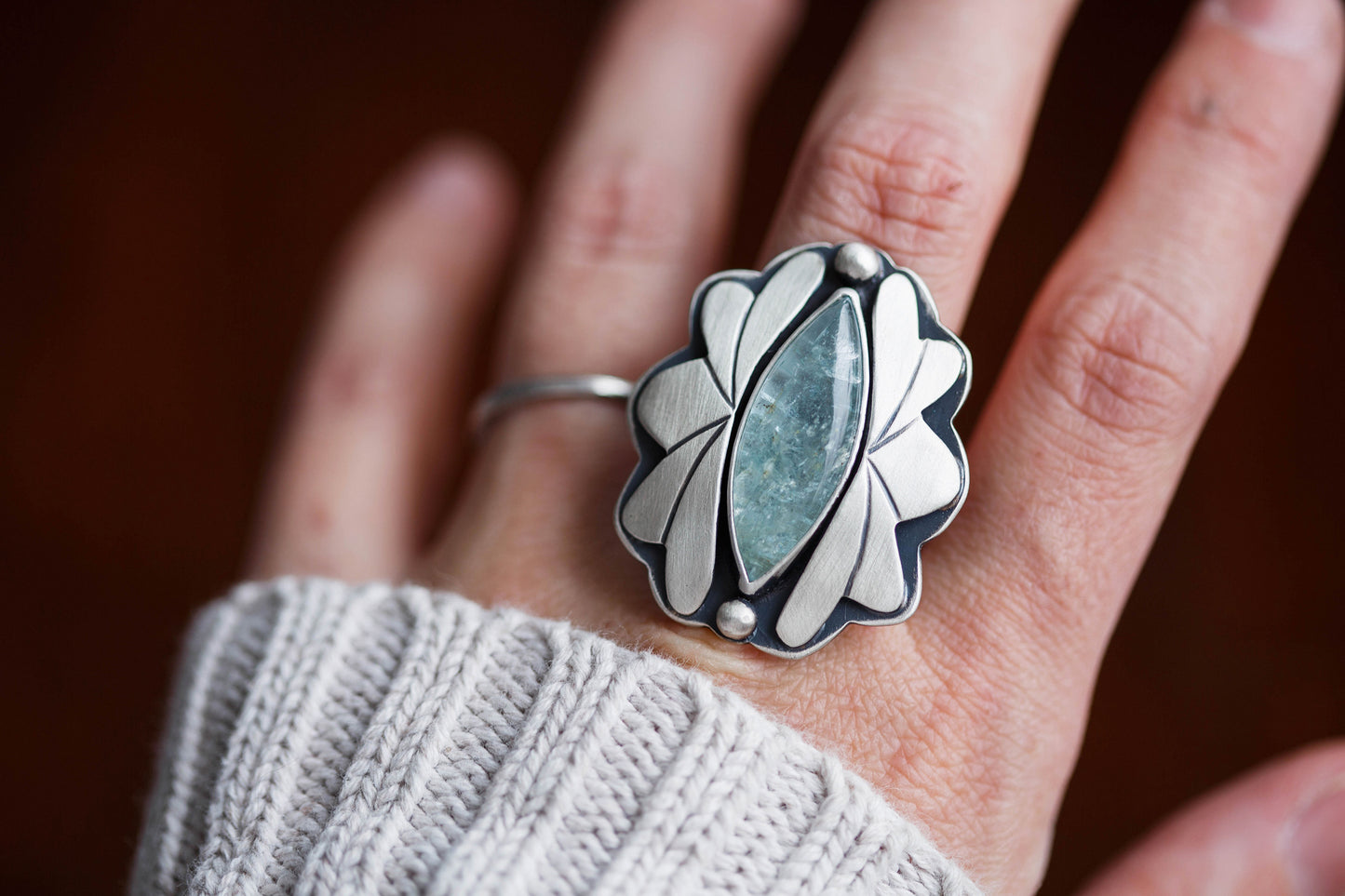 Size 7 | Amongst the Waves Ring | #11
