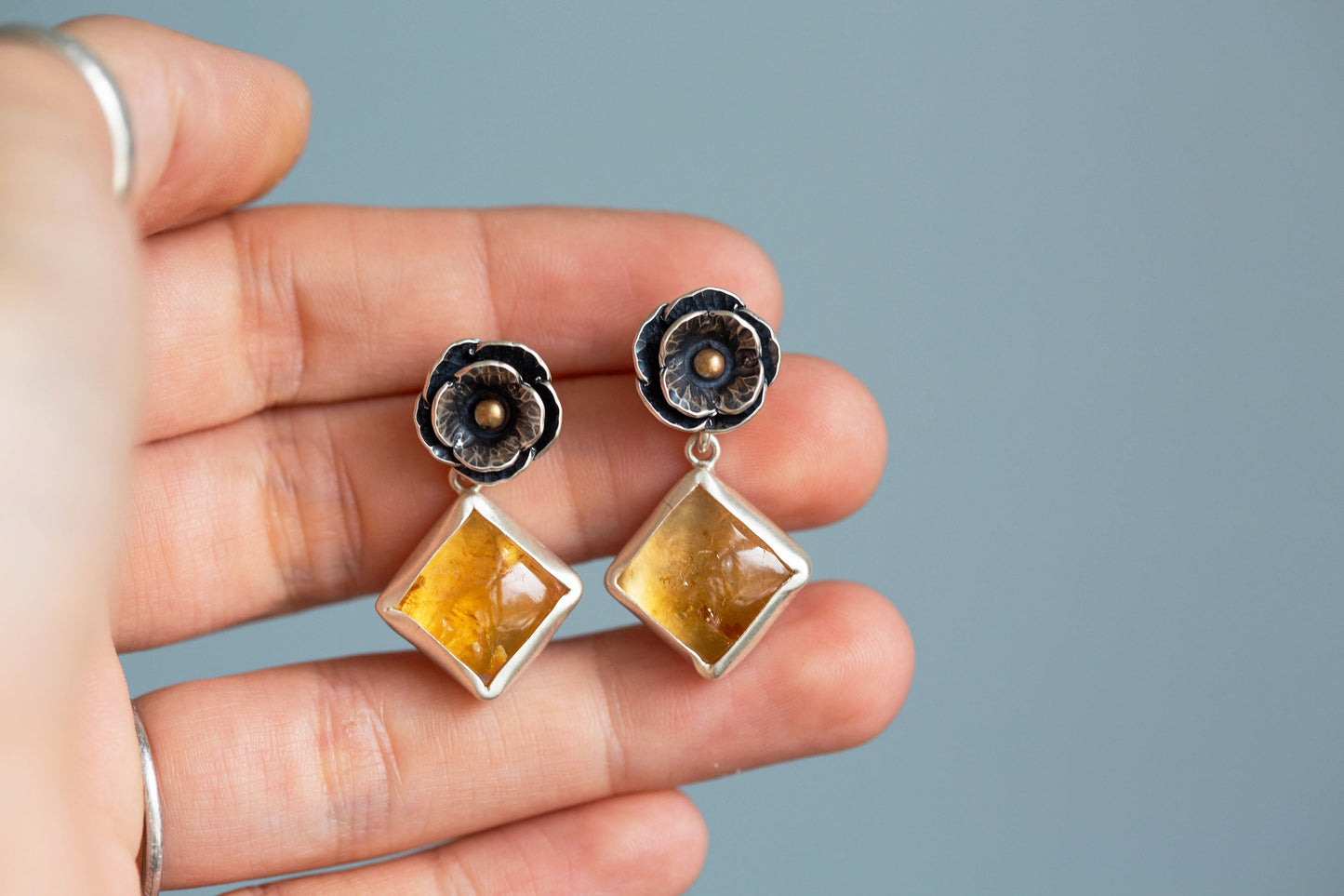 August Gold Stud Earrings | #11