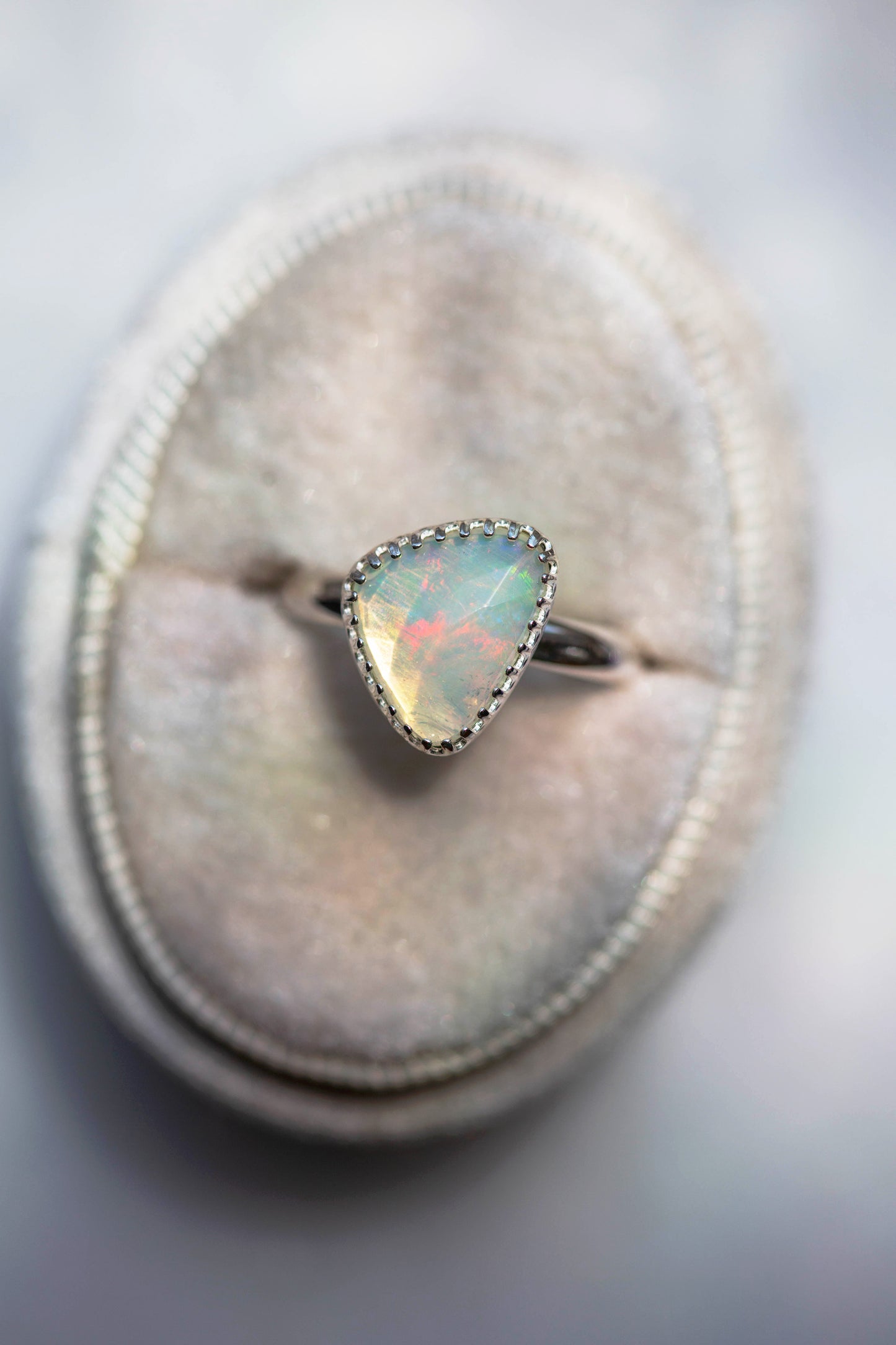 Size 7.75 | Simple Opal Ring | #2
