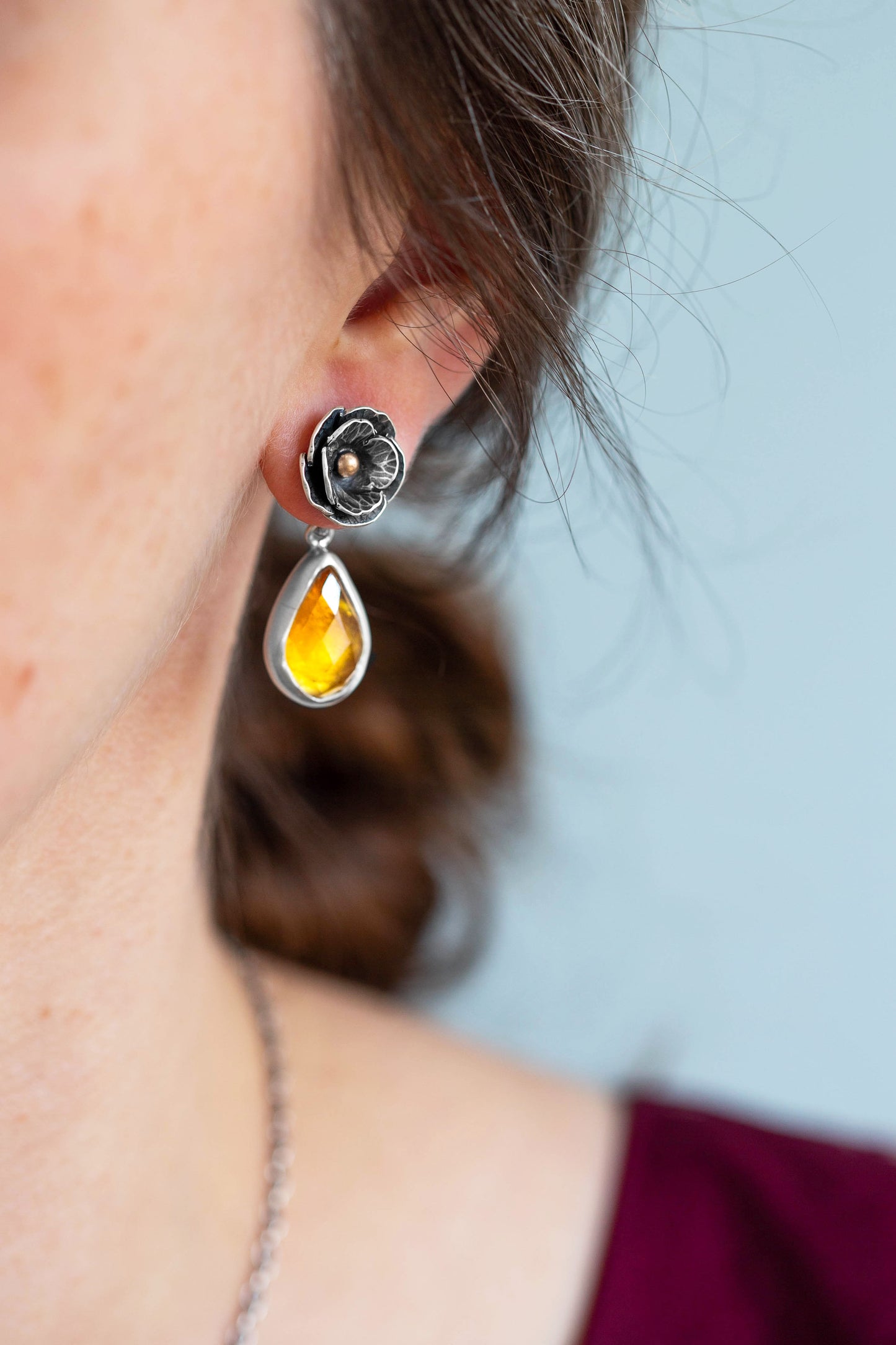 August Gold Stud Earrings | #11