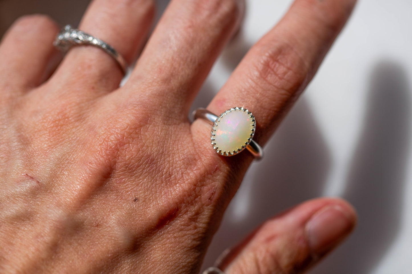 Size 9 | Simple Opal Ring | #6