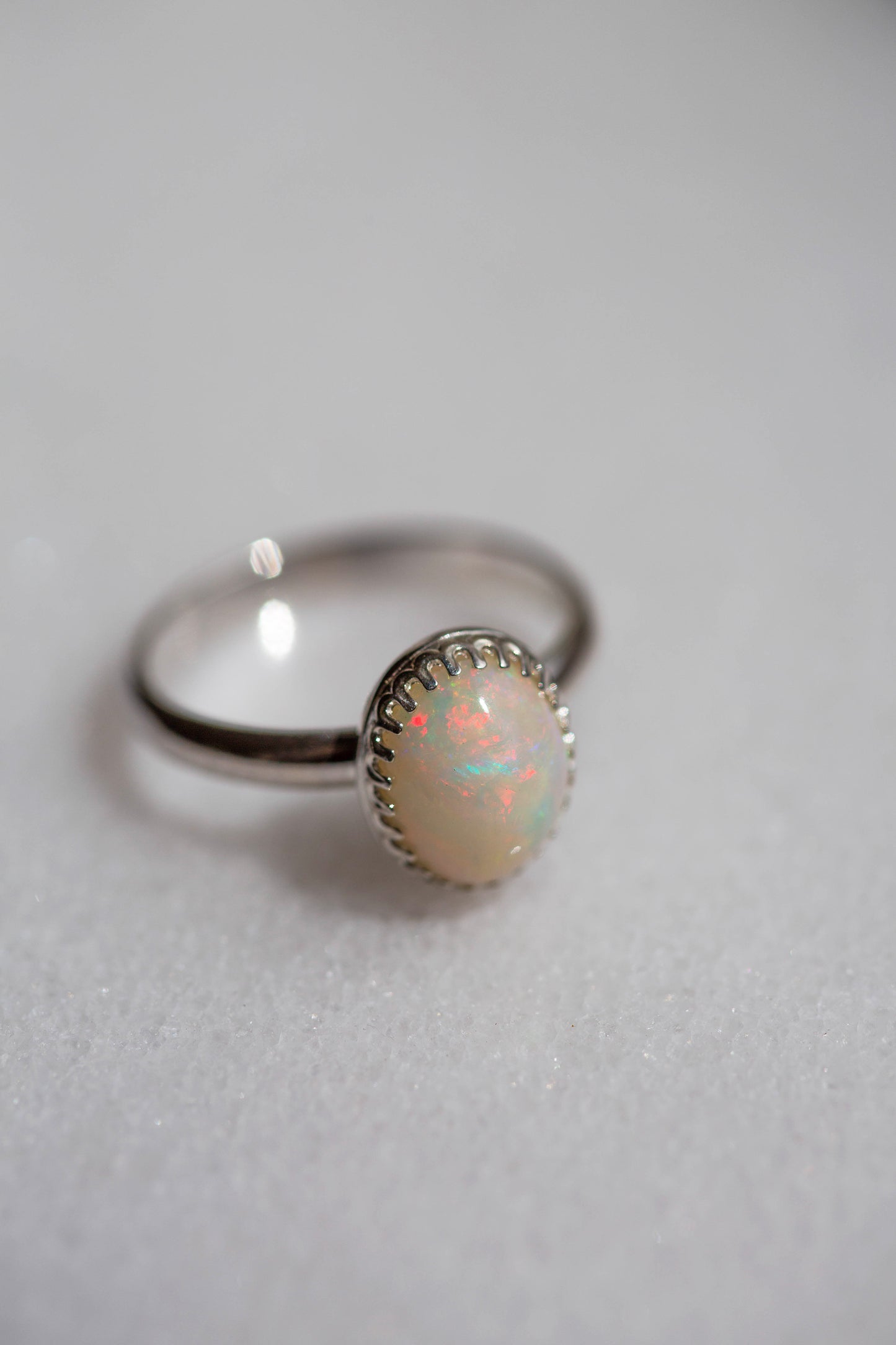 Size 9 | Simple Opal Ring | #15