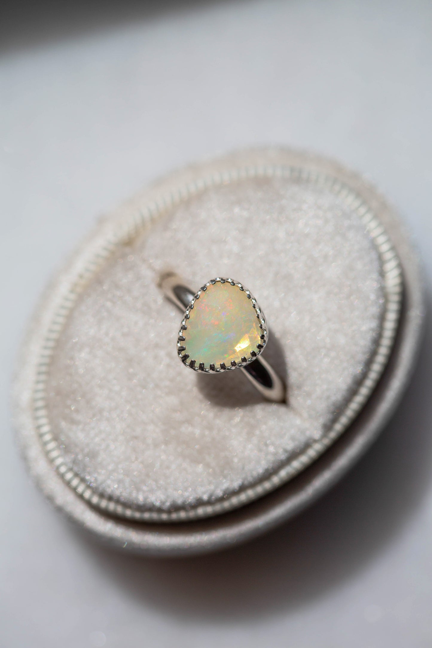 Size 8.5 | Simple Opal Ring | #26