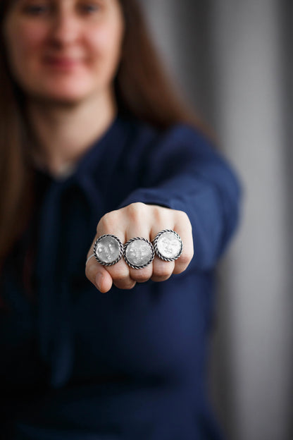 Size 9  | Lady in the Moon Ring  |  #9