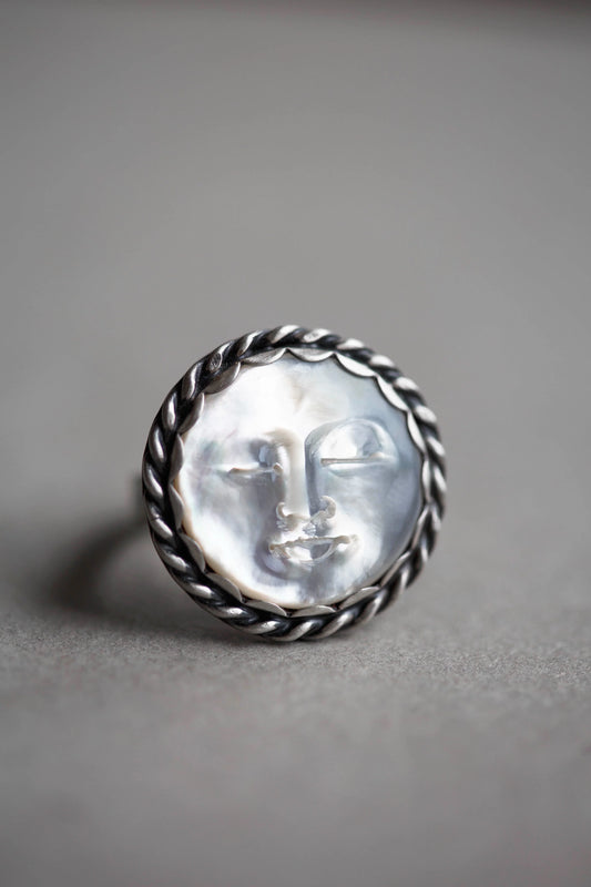 Size 9.25  | Lady in the Moon Ring  |  #19