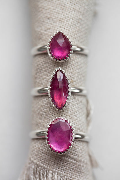 Size 8 | Pink Sapphire Ring | #31