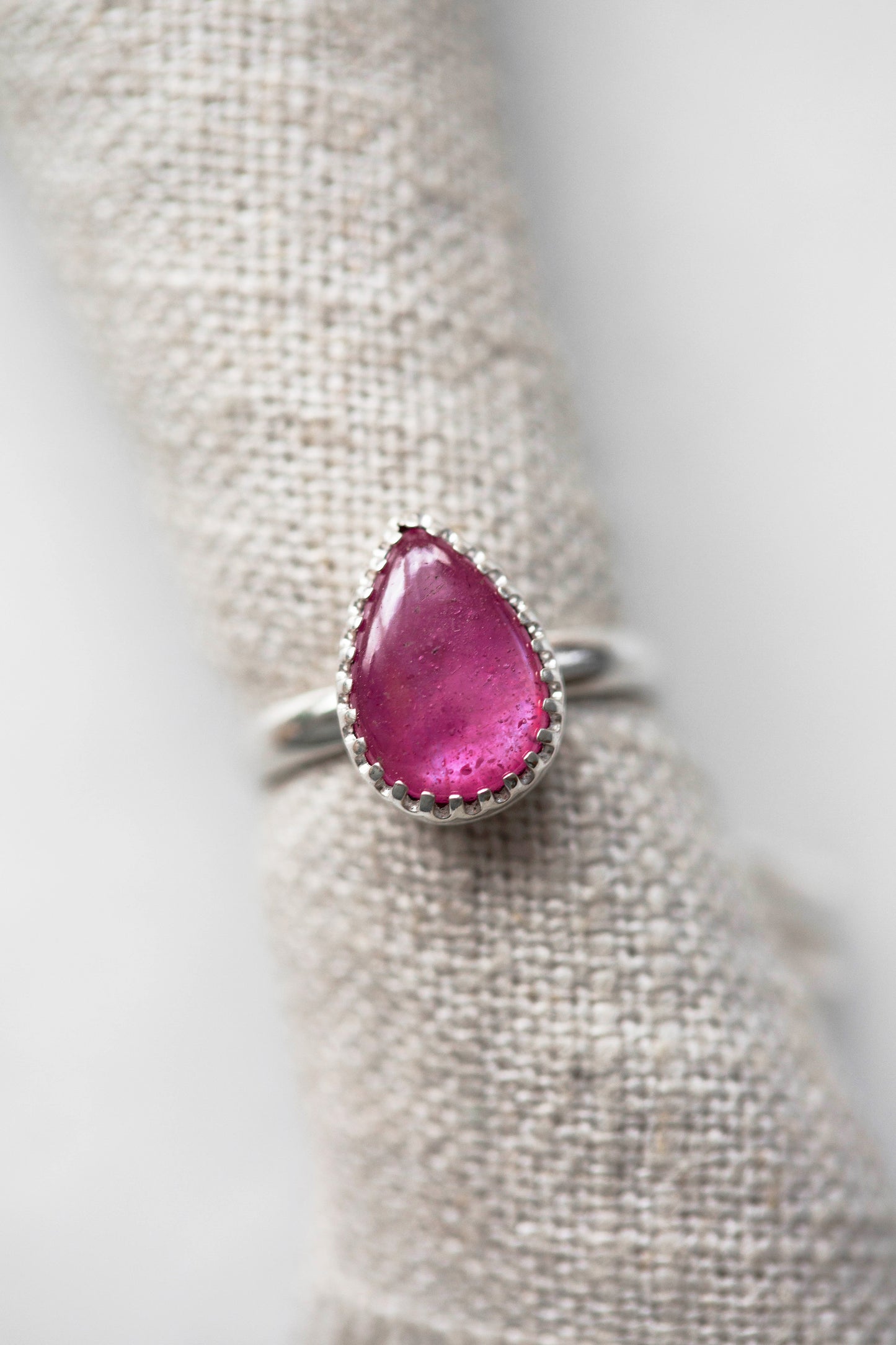 Size 6 | Pink Sapphire Ring | #1