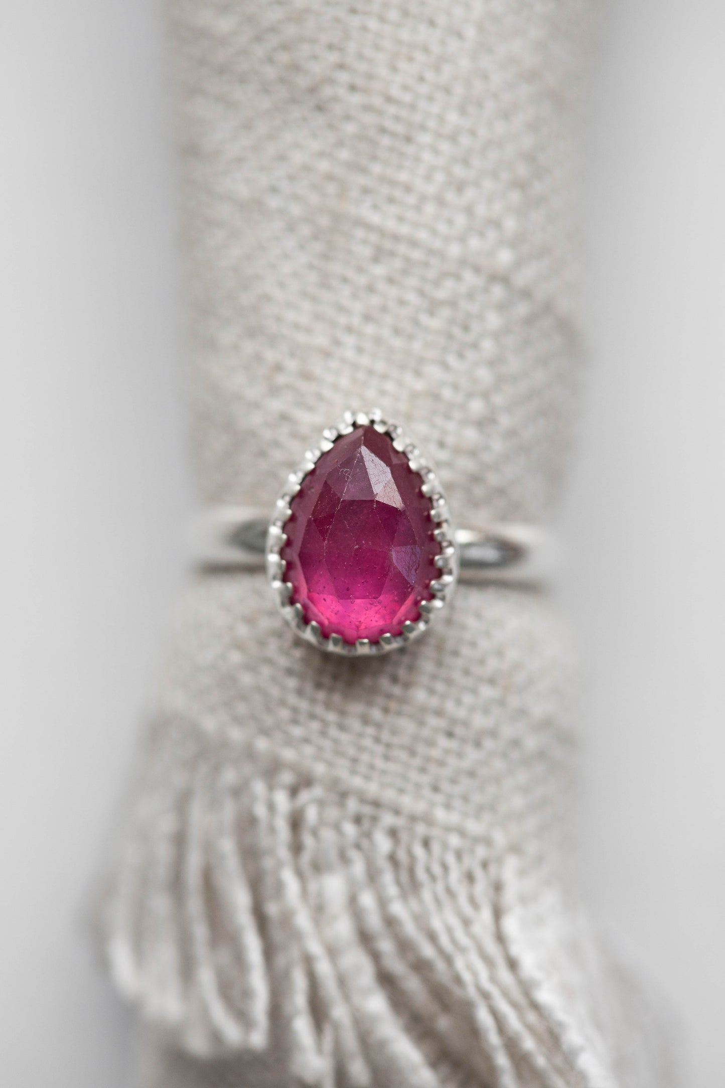 Size 7 | Pink Sapphire Ring | #2