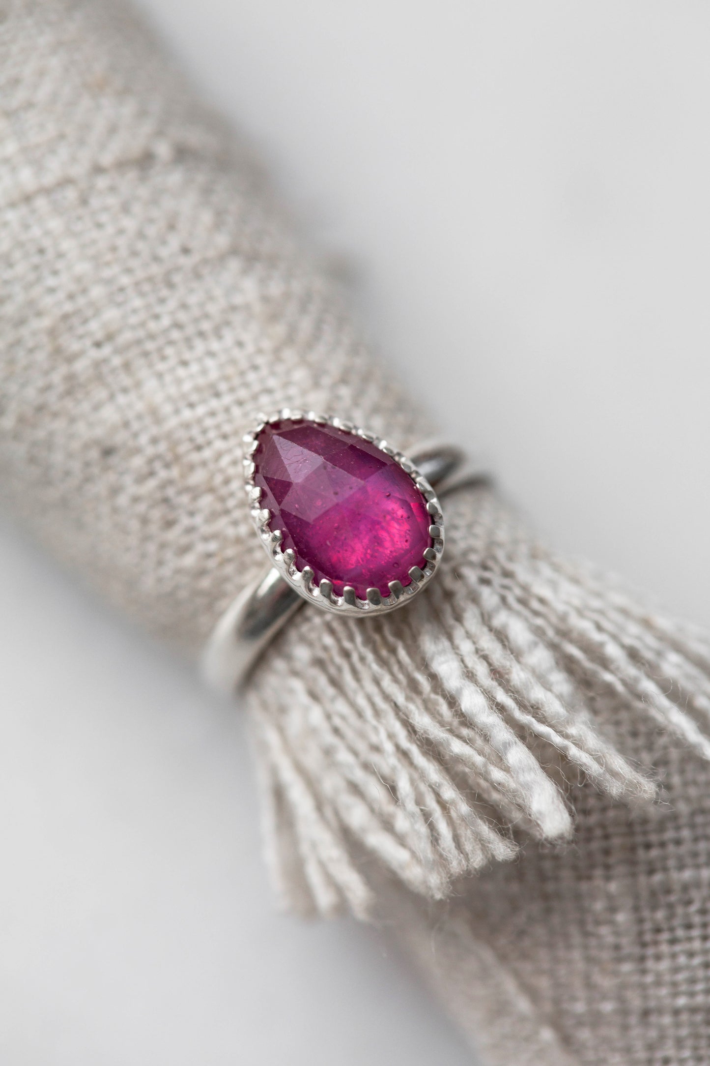 Size 7 | Pink Sapphire Ring | #4