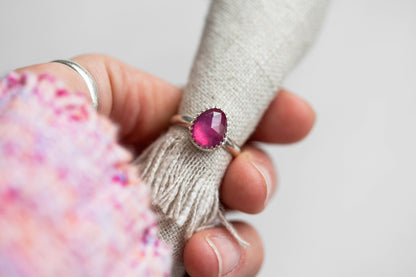 Size 6 | Pink Sapphire Ring | #5