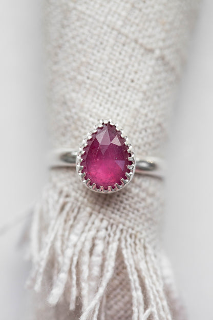 Size 8 | Pink Sapphire Ring | #9