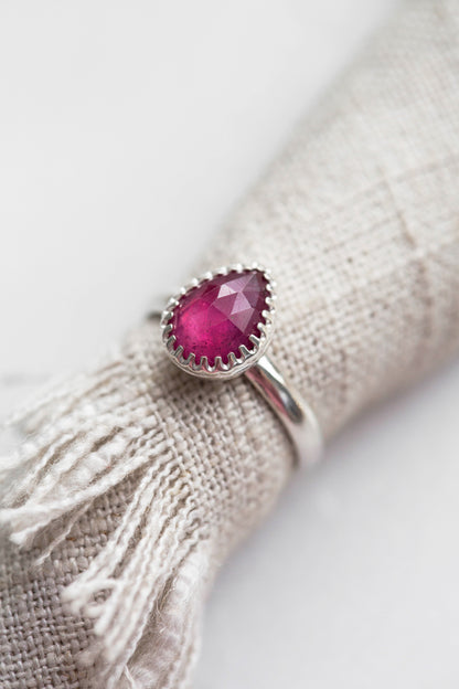 Size 8 | Pink Sapphire Ring | #9