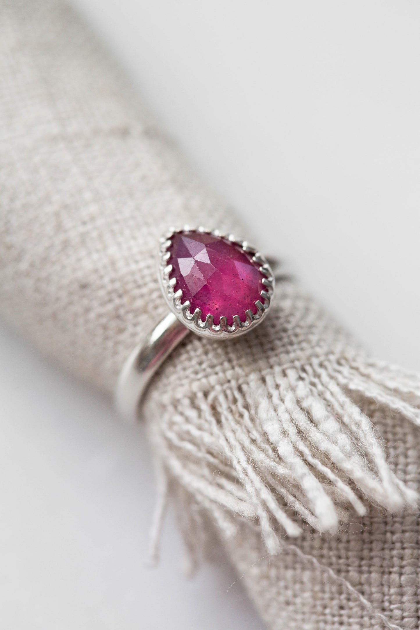 Size 8 | Pink Sapphire Ring | #9