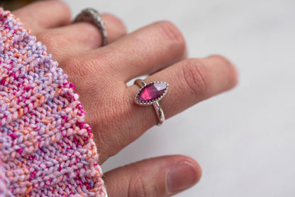 Size 8 | Pink Sapphire Ring | #10
