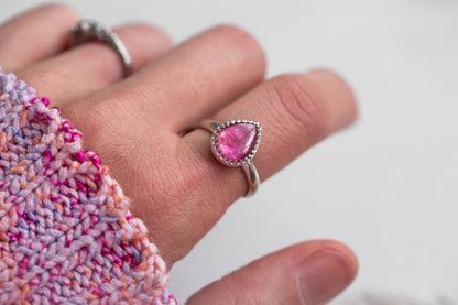 Size 7.75 | Pink Sapphire Ring | #12