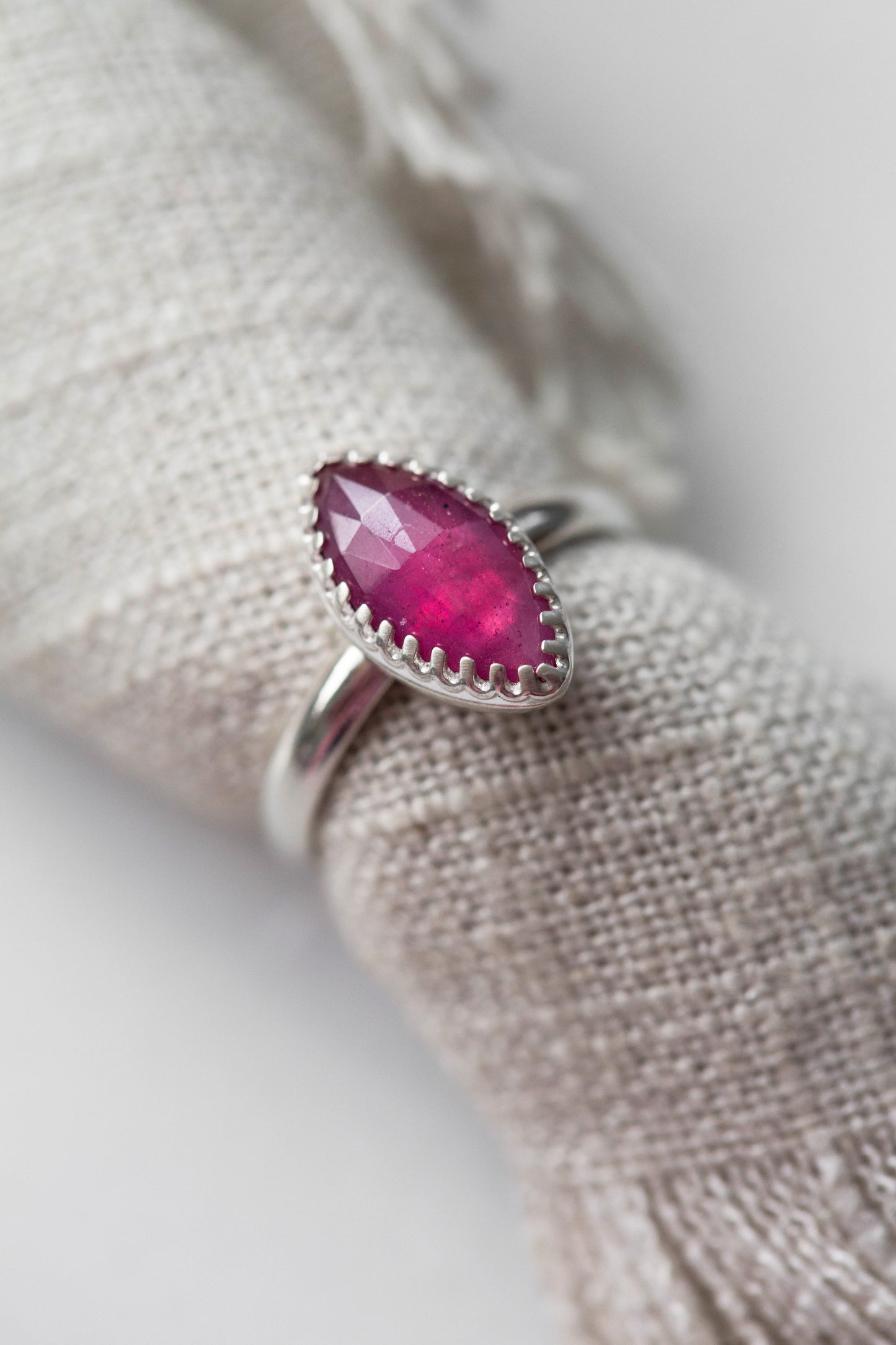 Size 8.75 | Pink Sapphire Ring | #13