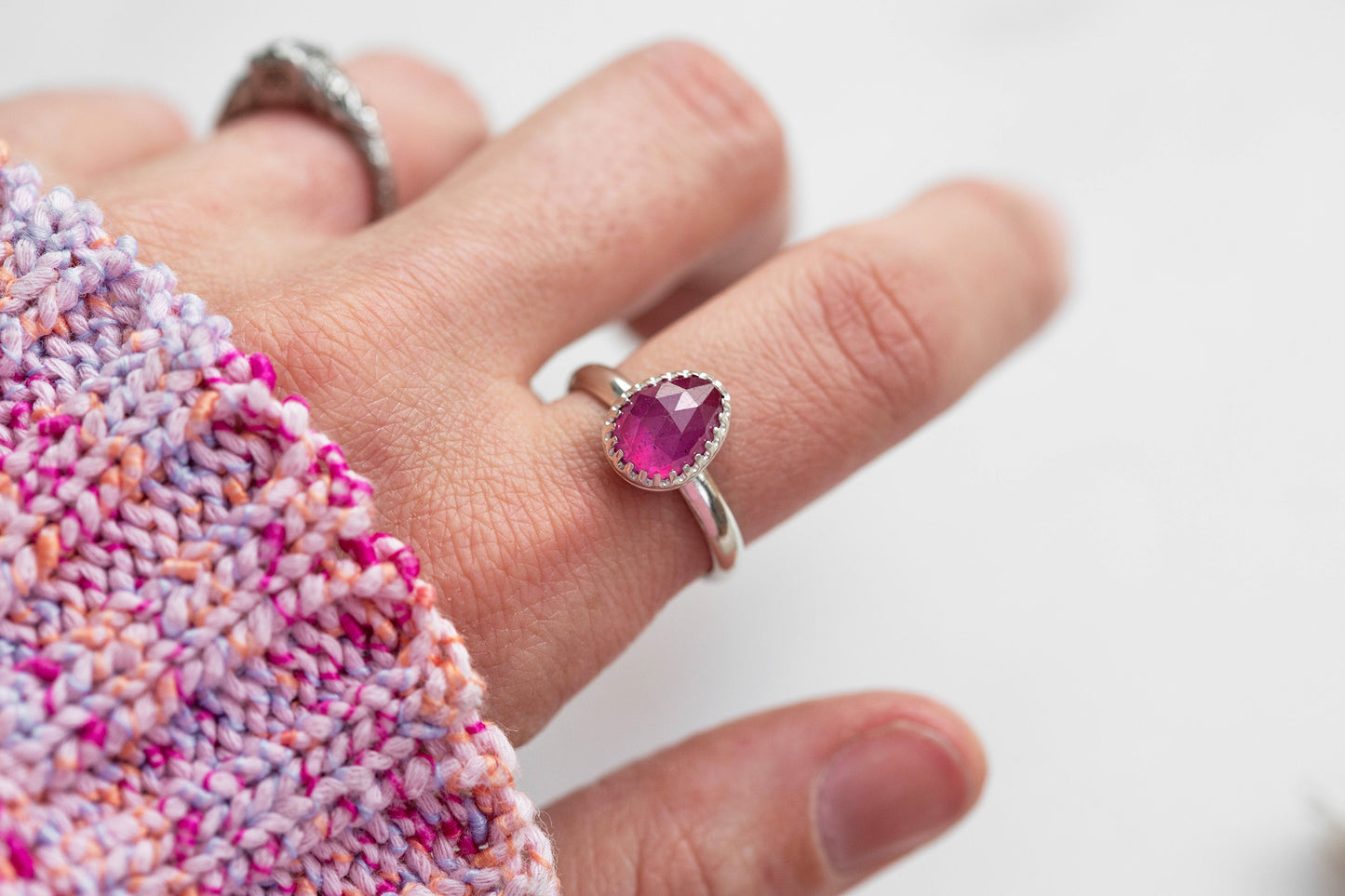 Size 8.5 | Pink Sapphire Ring | #14
