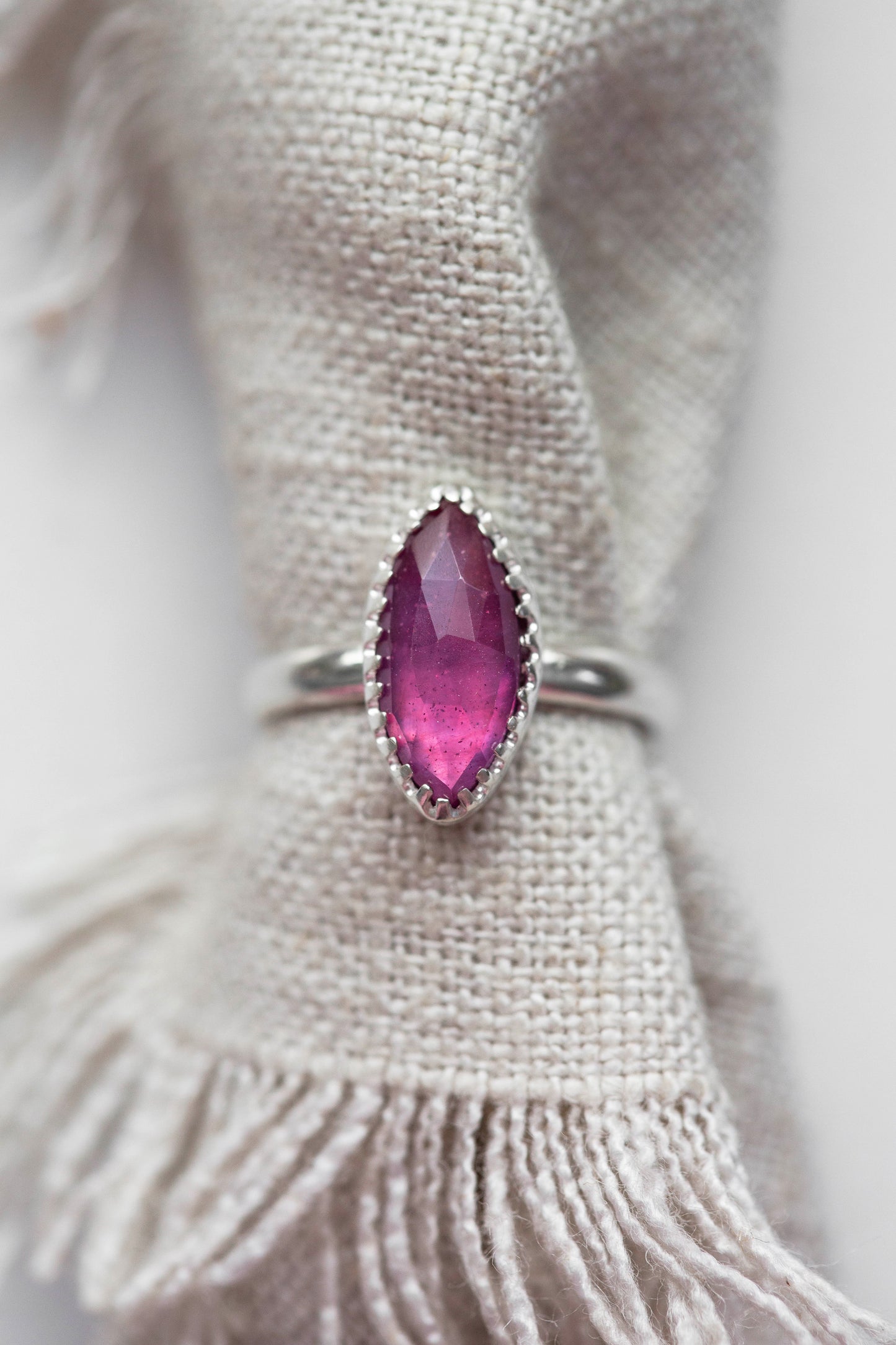 Size 7 | Pink Sapphire Ring | #15