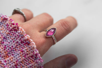 Size 7 | Pink Sapphire Ring | #15