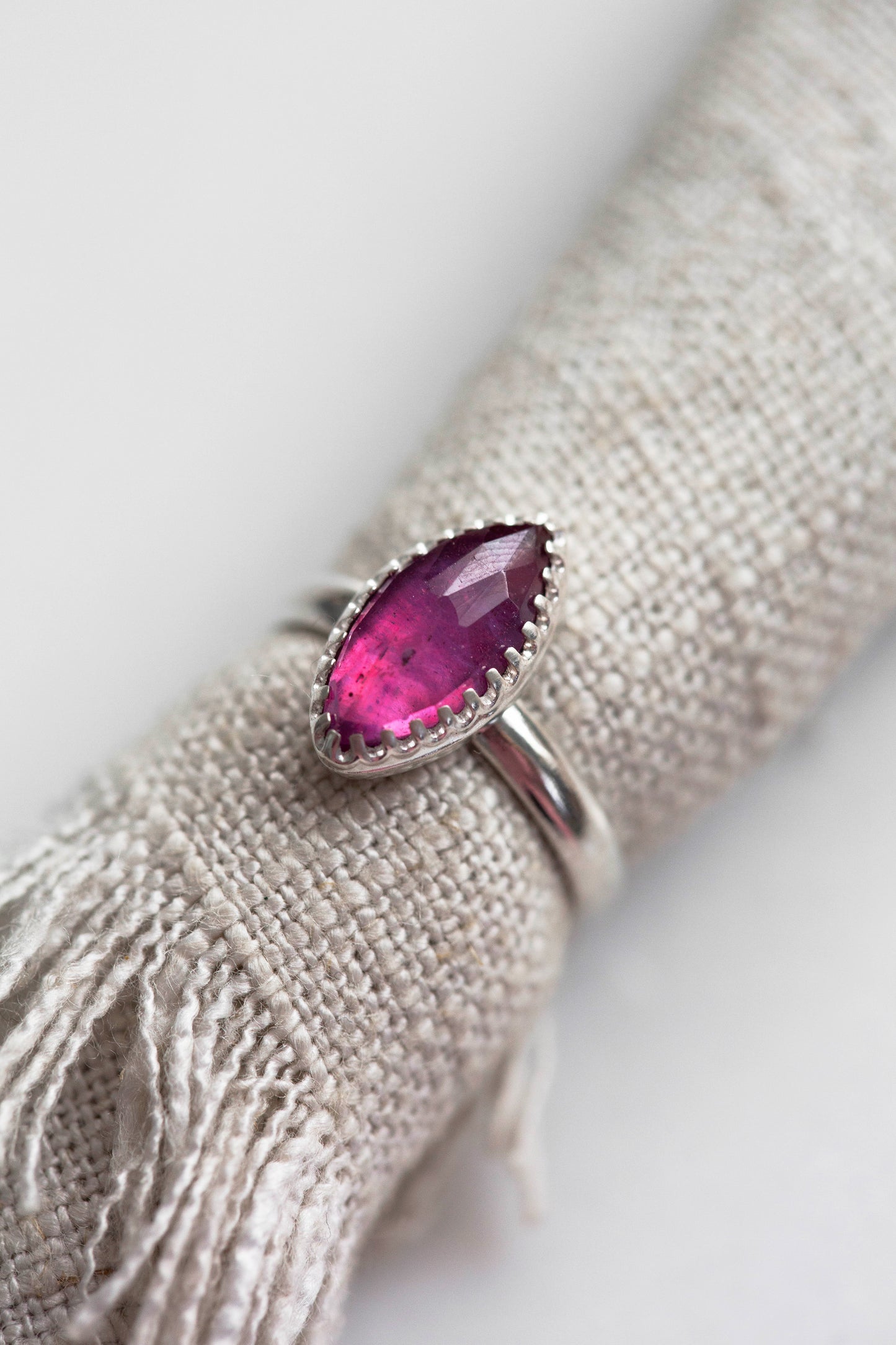 Size 7 | Pink Sapphire Ring | #18