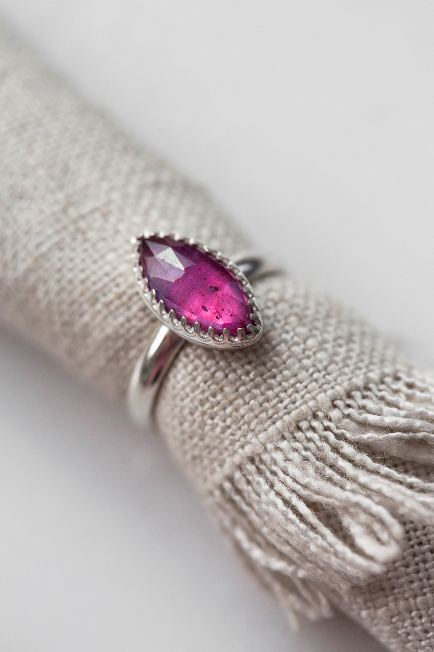 Size 7 | Pink Sapphire Ring | #18