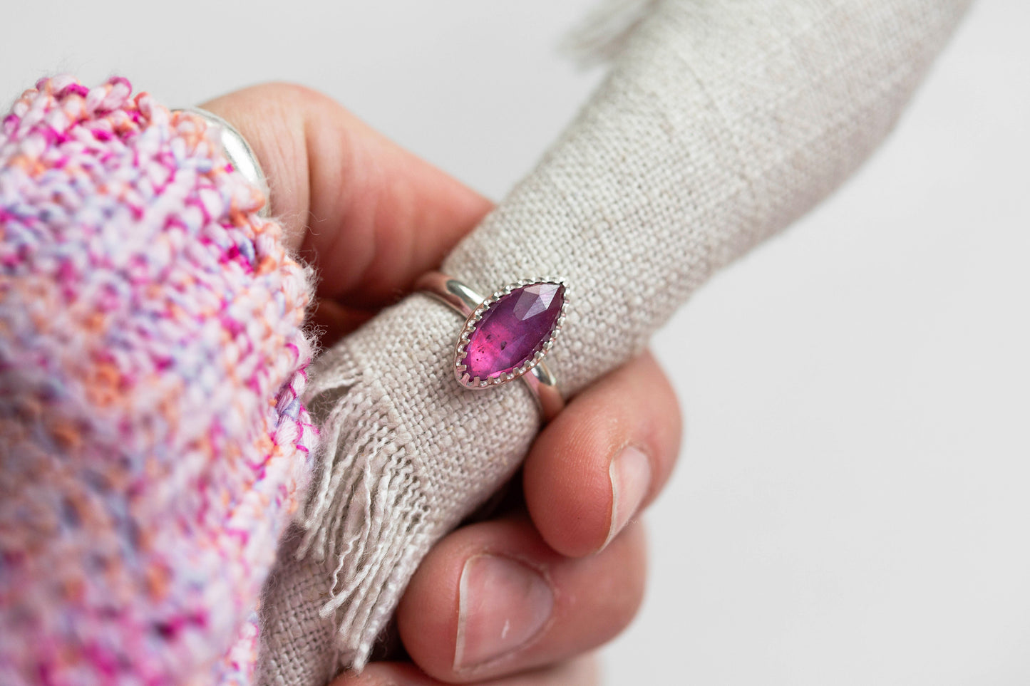 Size 7 | Pink Sapphire Ring | #18