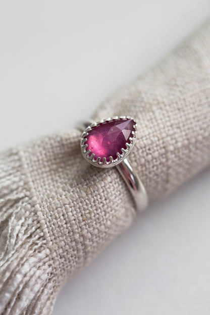 Size 8 | Pink Sapphire Ring | #20