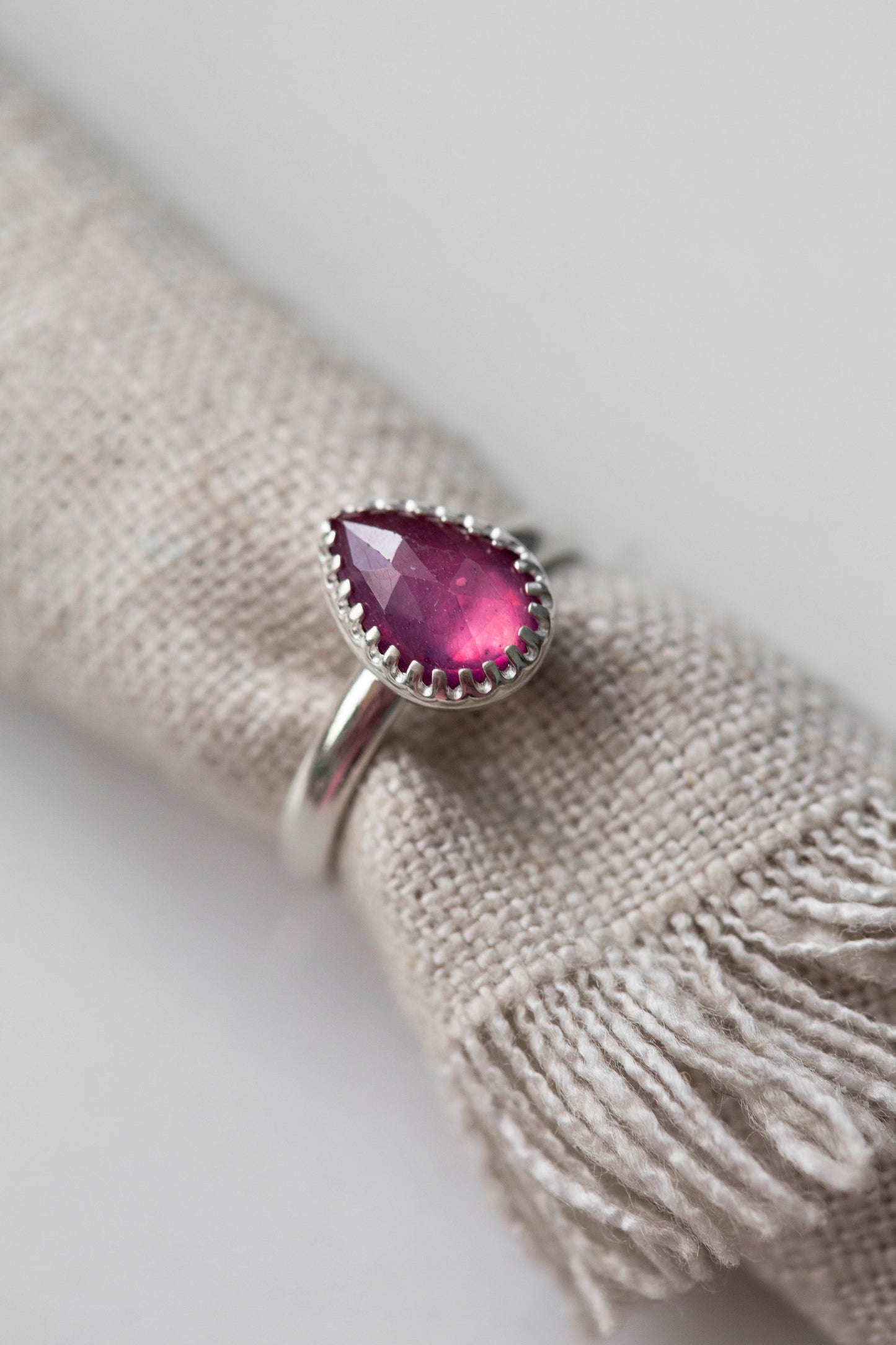 Size 8 | Pink Sapphire Ring | #20